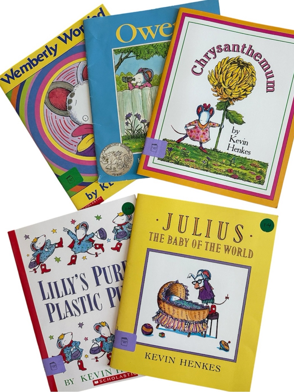 CHILDRENS STORYBOOKS BUNDLE OF 5 KEVIN HENKES SOFTCOVER FICTIONAL PICTURE BOOKS